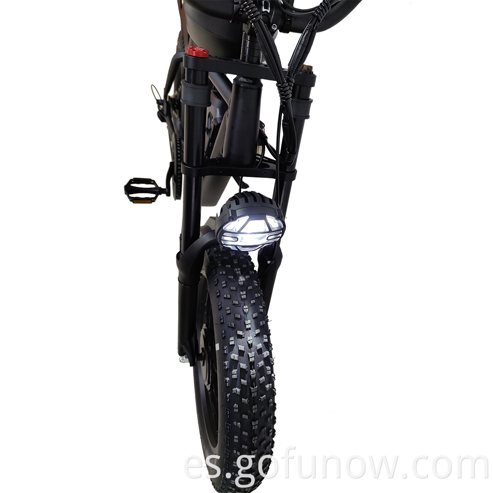 Bicicleta eléctrica neumático grasa de 20 pulgadas fuera de carretera ebike 1000W 48V 20AH Potente bicicleta eléctrica de montaña para adultos ciclismo e bicicleta